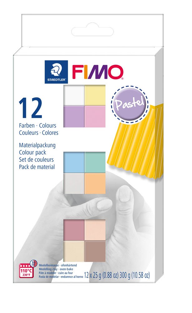 Fimo Soft St 12 x 25g Blokke Pastel